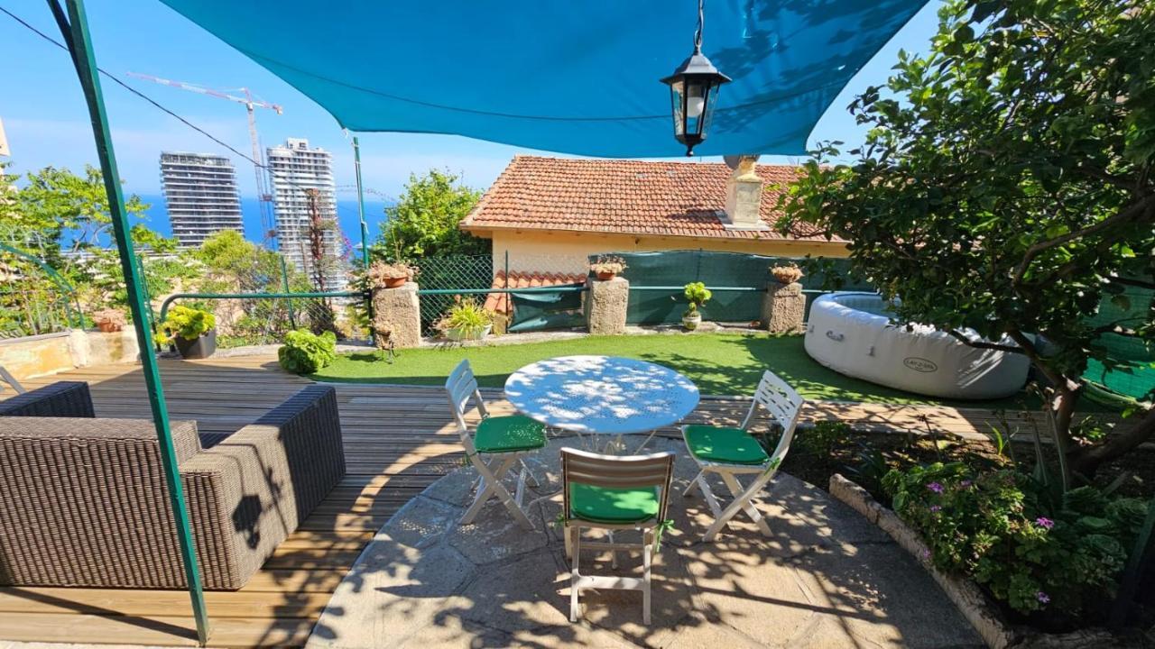 Maison Avec Jardin, Vue Mer Aux Portes De Monaco Beausoleil Esterno foto